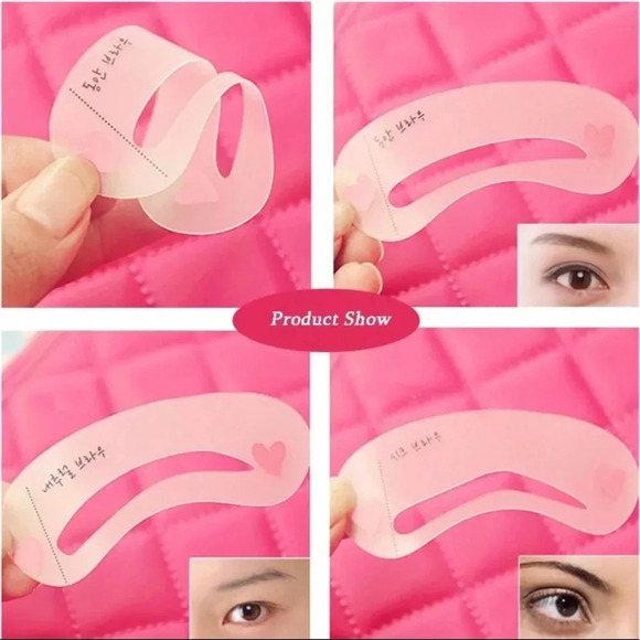 🌻5/$25🌻6pc Eyebrow Shaping Stencils & Pomade Brush Tools - Picture 3 of 7